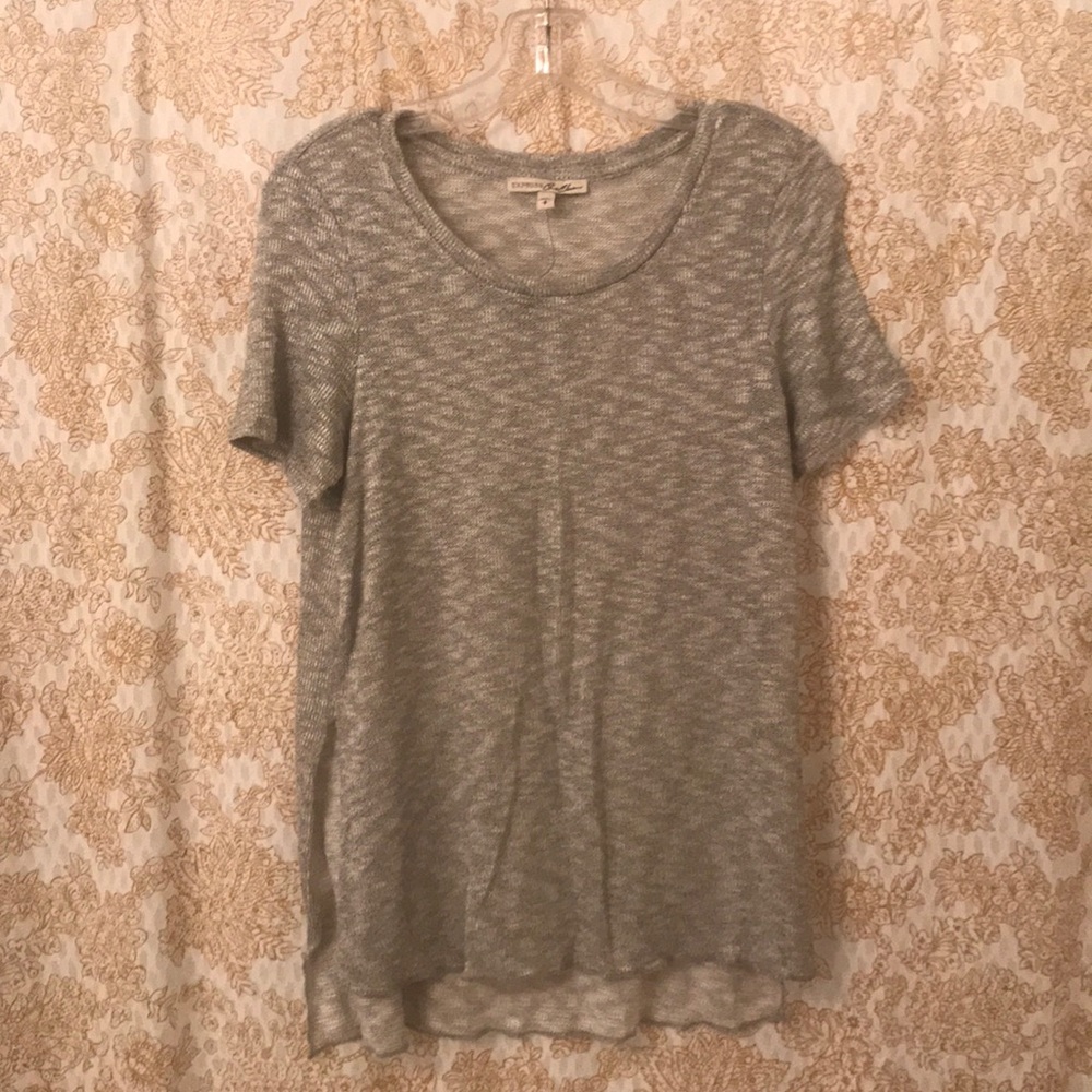 Express knit top with side slits